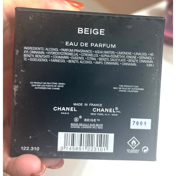 CHANEL Beige Les Exclusifs Empty Bottle & Box 200 ml – Authentic Collectible Dis - Picture 2 of 7